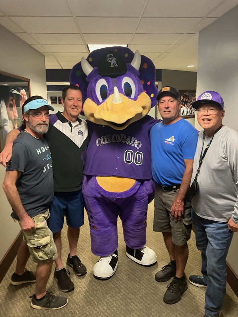 CosmoSheepdog's tweet photo. Yesterday I returned to Denver for the first time in 30 years to take in a @Rockies game at Coors Field with my brothers and a close friend.

Ran into an old "friend" too. 🫣 https://t.co/TAQFaRWjD3