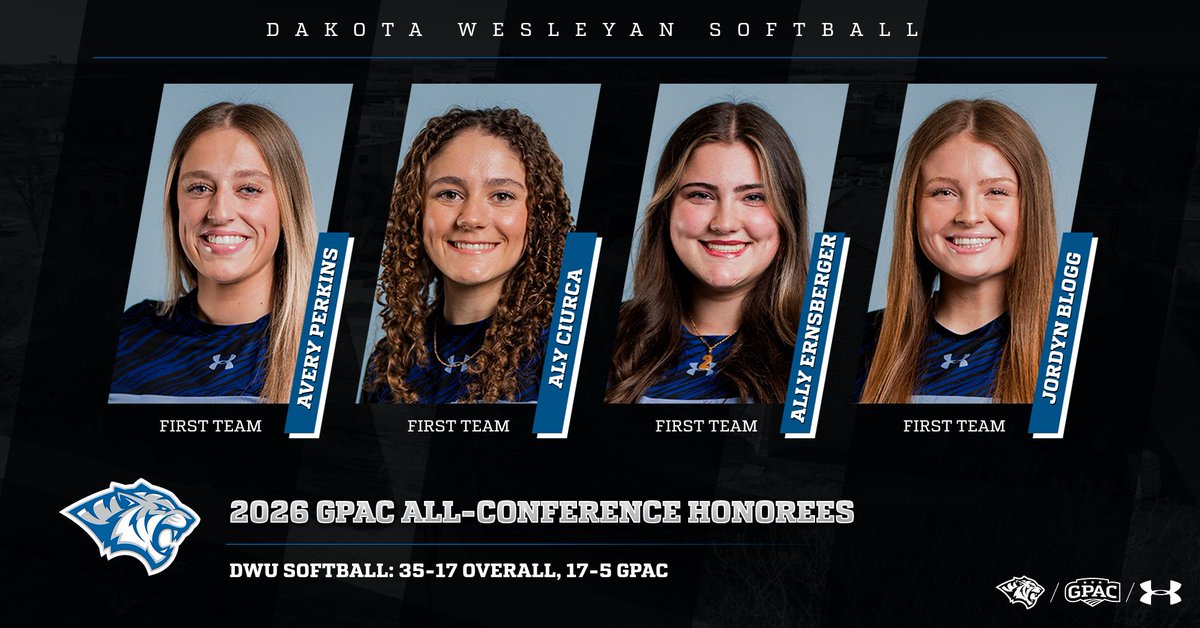 dwusports's tweet photo. 9⃣ athletes have been named to the 2026 @GPACSports Softball All-Conference list, including 4⃣ First Team nods! 🏅

Three outfielders, three infielders, two pitchers, and the starting catcher make up this year's selections!

📰 https://t.co/ZWn1mh1AKh

#RollTige🐯 | #BleedBlue🔹 https://t.co/FOC9177m9q