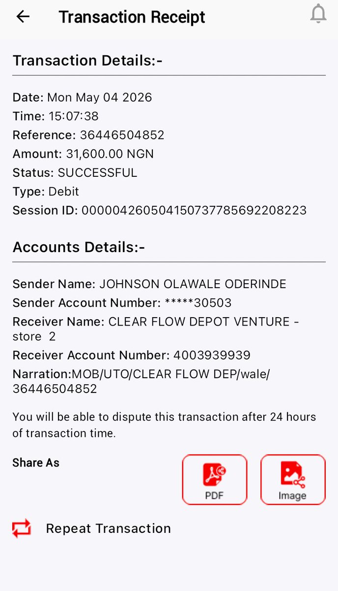 WillyFrosH01's tweet photo. @ruffydfire Kindly assist as the beneficiary has not been credited @UBAGroup @UBACares https://t.co/QPAaV12Pzj