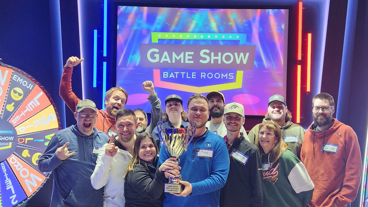 AMP_mfg's tweet photo. Team AMP had a blast at Game Show Battle Rooms on April 30! 🎉 Congrats to the Chunky Monkeys for winning it all 🏆

From Survey Battles to Spin &amp; Solve and Plinko, the energy was nonstop. Huge thanks to the Fun Committee for an awesome team event—ready for the next on https://t.co/vUtPtXtXVI