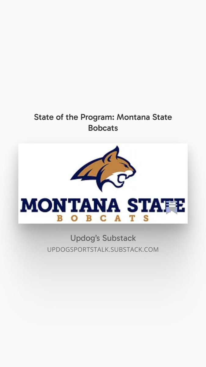UpdogSportsTalk's tweet photo. State of the Program: Montana State Bobcats

Are the Bobcats going to become the FCS's next great dynasty? @MSUBobcats_FB

Article link follows below 👇 and includes: Head Coach Breakdown, Program Outlook: (Unique elements, challenges and advantages), 2026 Roster, 2026 schedule thoughts and some last closing thoughts 

Let us know your thoughts on Montana State in 2026! How many wins will the Bobcats finish with?
