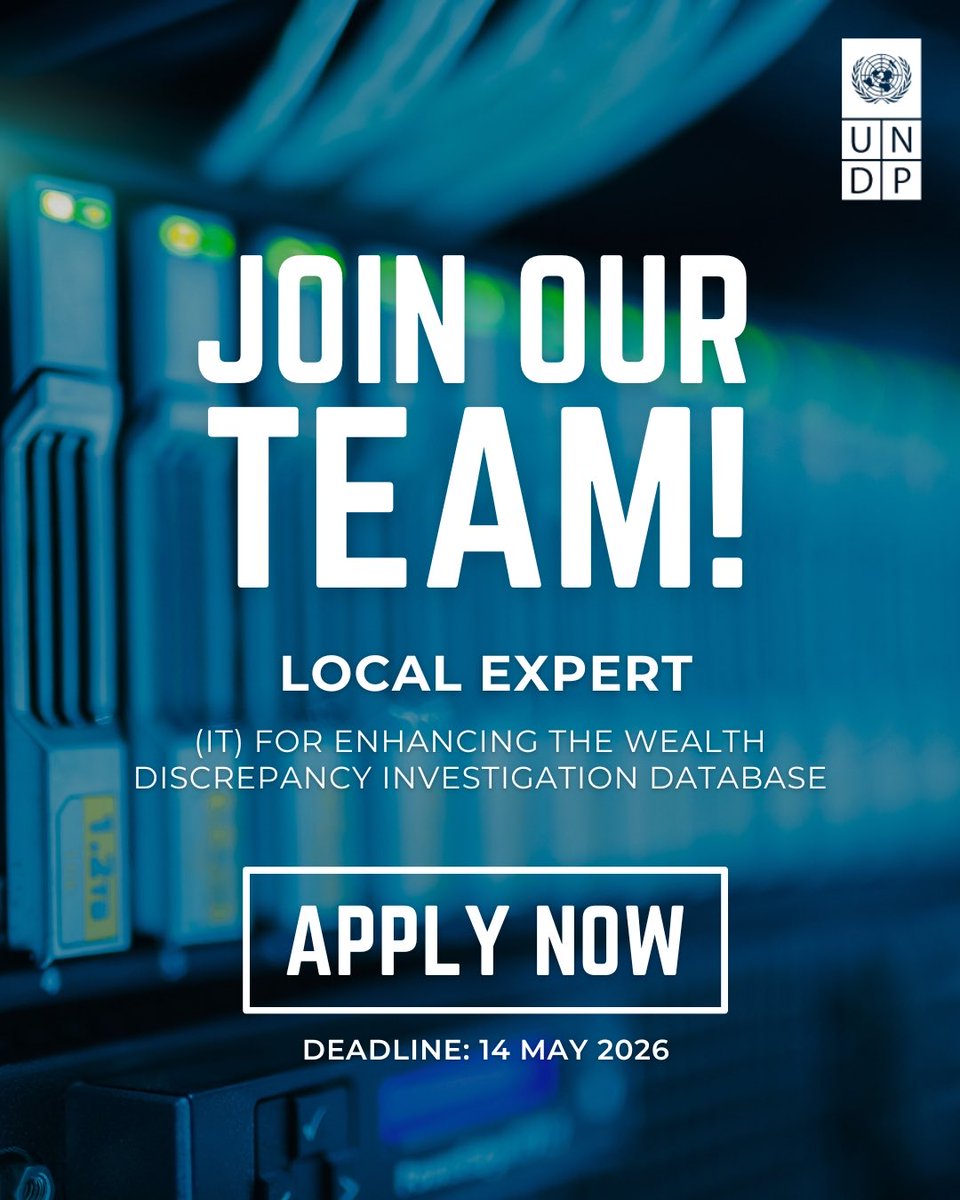 UNDP_Kosovo's tweet image. We are looking for a Local Expert!

Learn more and apply here: bit.ly/4cKS9C8

#JobOpportunity #ApplyNow #UNDPKosovo