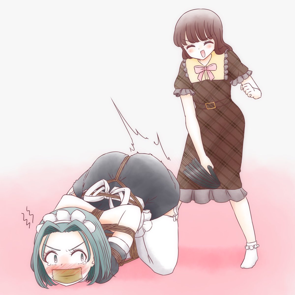投稿から1年経ったFANBOX作品を半年間限定でpixivに公開しています～。

お嬢様に躾けて頂いたメイドさん。 