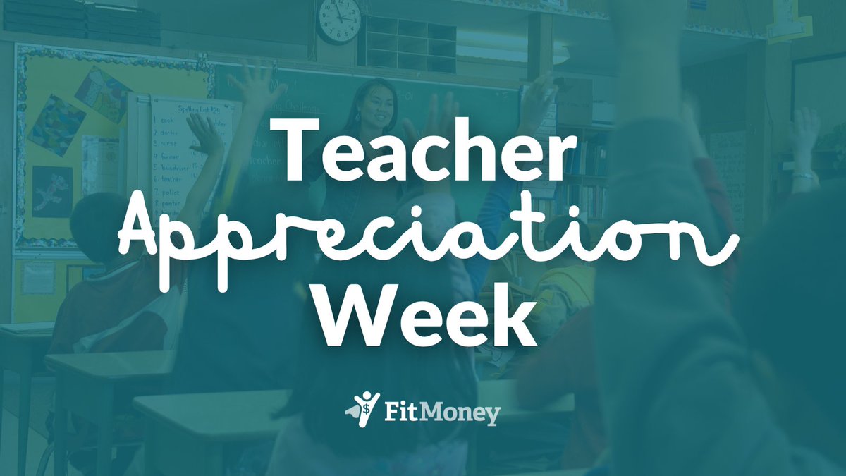 LearnFitMoney's tweet photo. Happy Teacher Appreciation Week! We're so proud of our collaboration with educators in all kinds of classrooms as they deliver accessible, unbiased financial education for all K-12 students. https://t.co/IgEwGOCTYm