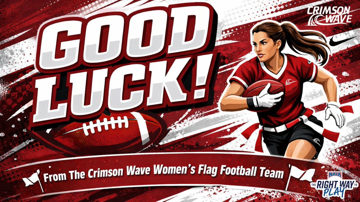 Crimson Wave Flag Football tweet media