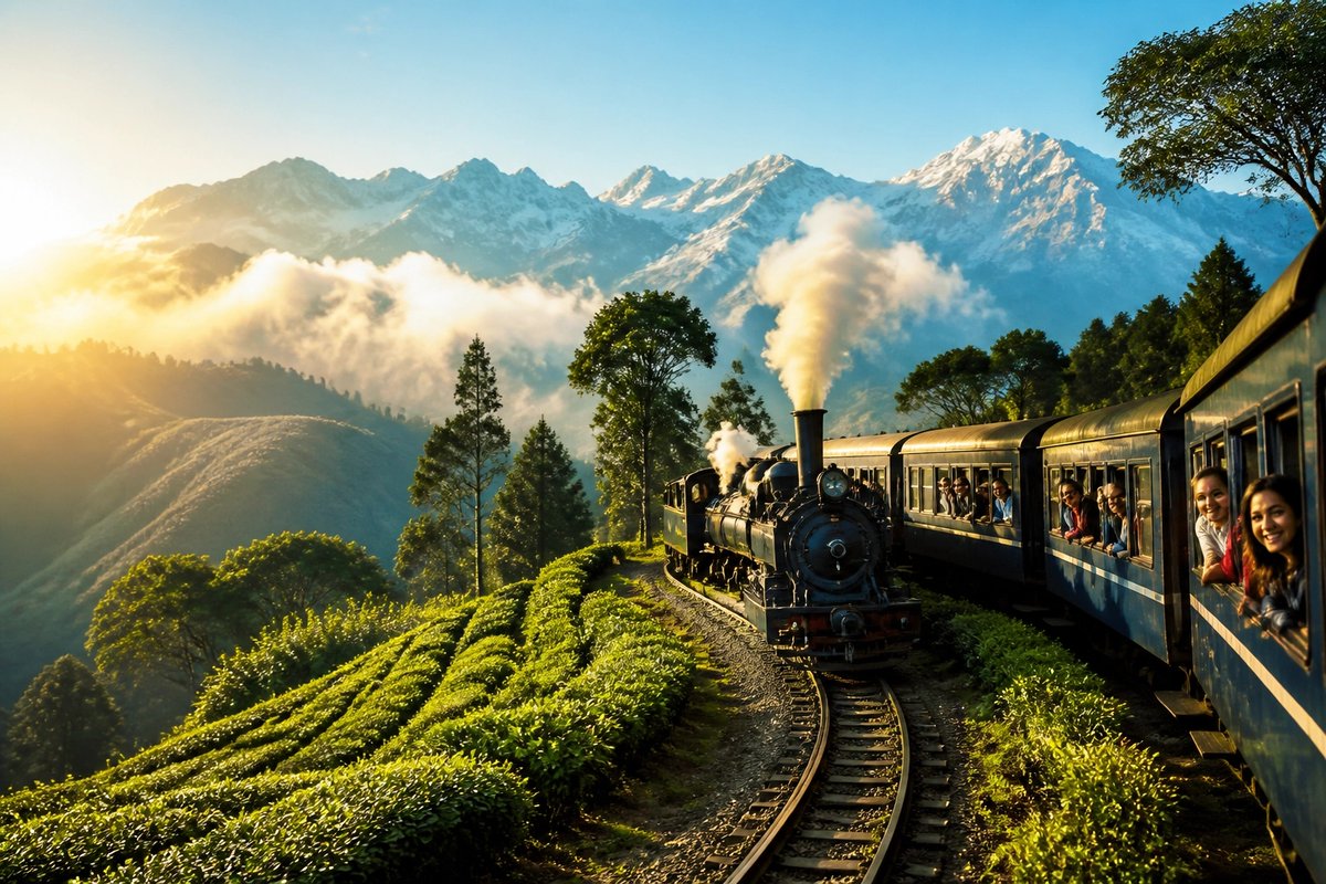 TerhuneTravels's tweet image. Ever heard of the 'Toy Train' in India? It’s a UNESCO site that winds through the Himalayas at 10mph. Slow travel at its finest. 🚂✨ #HiddenGems #TravelCuriosity #TerhuneTravels #UNESCO #Himalayas #SlowTravel #BucketList #Wanderlust #IndiaTravel #Darjeeling