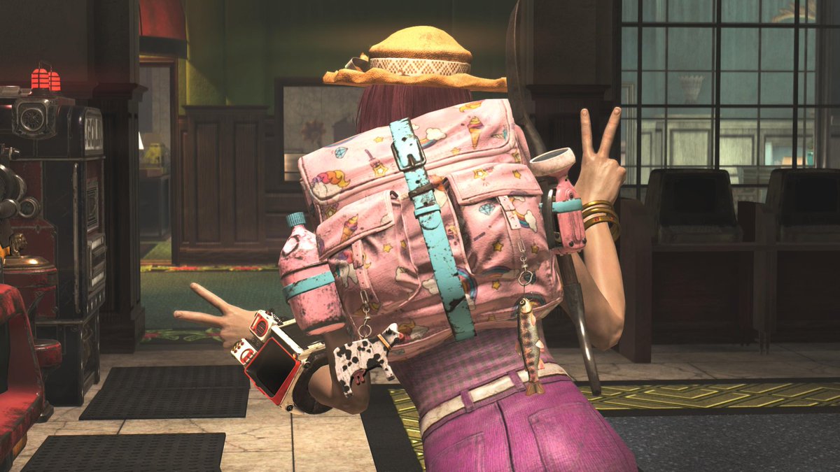 そいえば76のイベントの
牛さんのバックパックフレア
もらえたー😆
可愛い🐄💗
#Fallout76