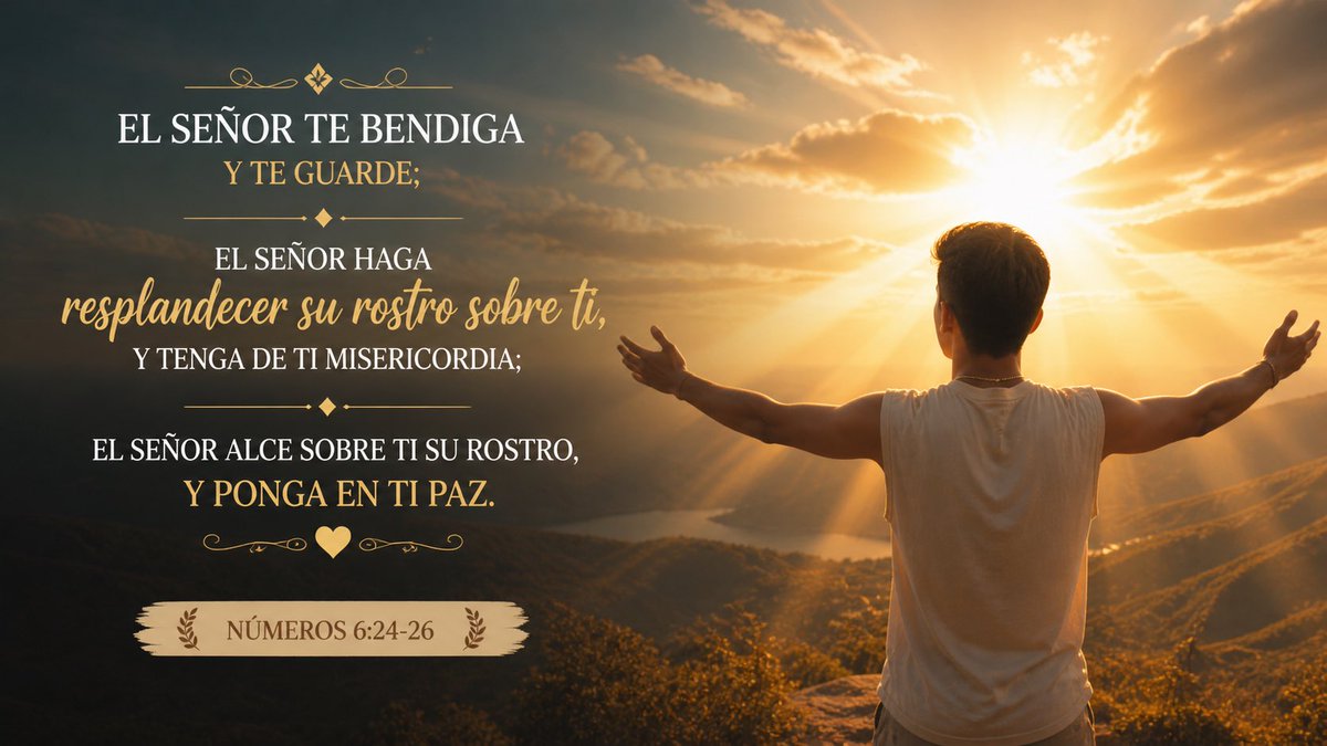 ndramiro's tweet photo. Una de las bendiciones más hermosas de la Biblia. Feliz inicio de semana ✨ https://t.co/yELzR8zaWW