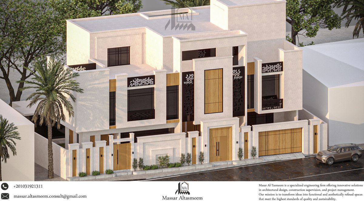 MassarALtasmeem's tweet image. Mr. Hussein Al-Rajhi's villa
Location: Al-Qassim, Saudi Arabia
بصمة معمارية عصرية
.
#عمارة #تصميم #Architecture #Facade #EngineeringDesign #Engineering #Design  #ArchitecturalDesign #3DDesign #CAD #Render #EngineeringLife #DesignInspiration