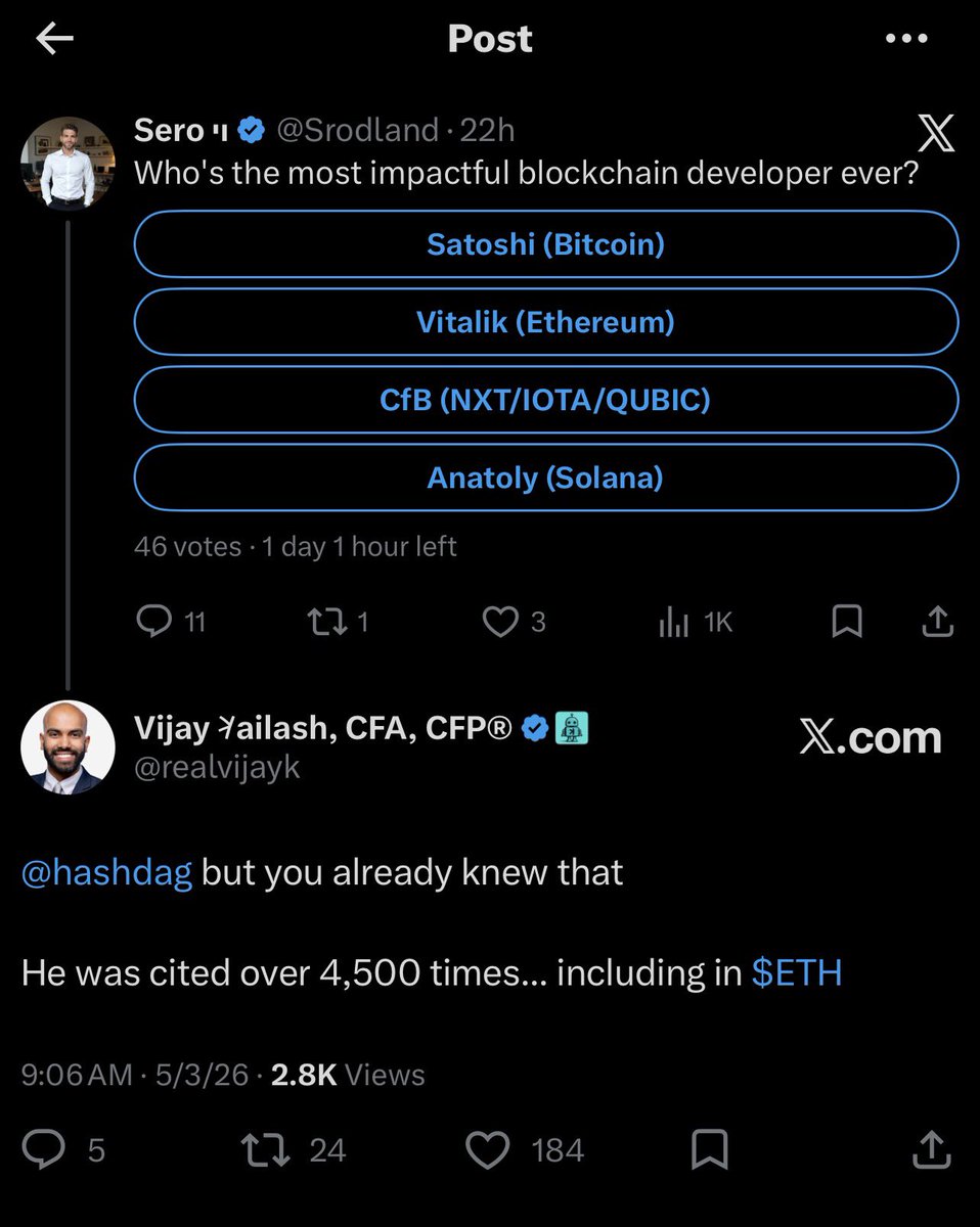 Vijay 𐤊ailash, CFA, CFP® tweet media