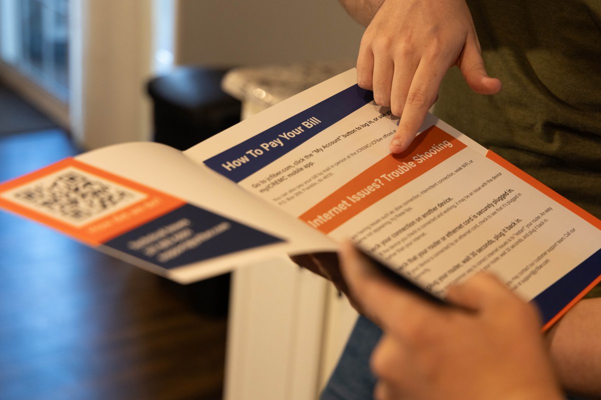 JCFiber keeps the installation process just as it should be, simple! 🧡

When you connect with JCFiber, you receive help from an experienced installer. They walk you through everything, from the myJCFiber app to changing your internet password. Sign up at jcfiber.com!