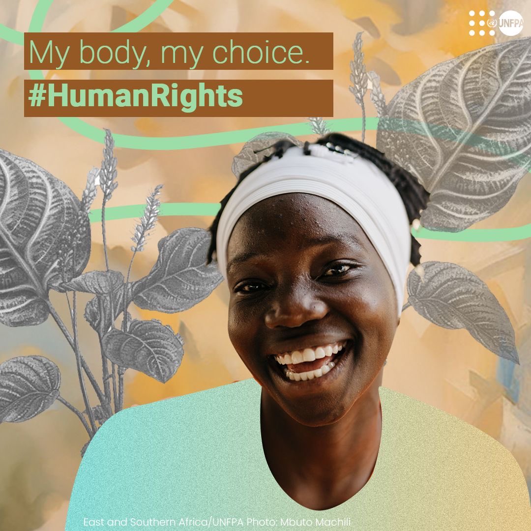 UNFPAUganda's tweet photo. Reproductive rights are non-negotiable: Access to contraception, maternal care, and safe childbirth is essential for achieving #GenderEquality.
#FreedomToChoose https://t.co/n7QYnJxSzV