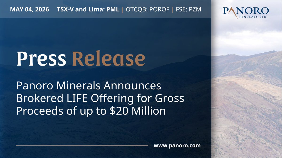 Panoro Minerals Ltd . tweet media