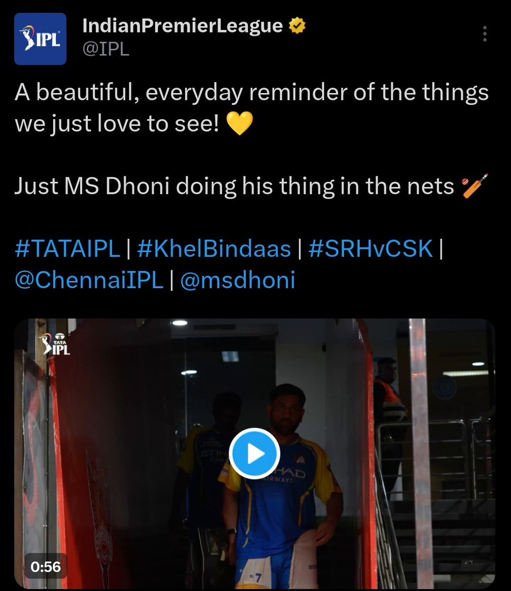 SelflessCricket's tweet photo. Only twice this season, the IPL official handle has posted a special edit for a player.

One for Dhoni and one for Rohit Sharma. 🐐 https://t.co/lcWLvYse3g