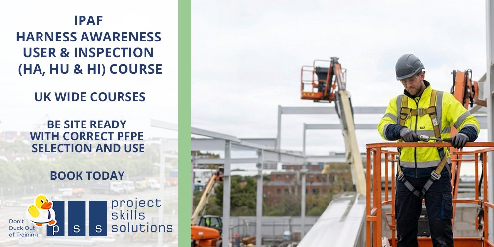 PSS_Training's tweet image. Harnesses only work when used correctly.
✅ IPAF‑approved training
✅ Covers awareness, use &amp;amp; inspection
✅ Ideal for operators &amp;amp; supervisors
👉 Book your course today:  bit.ly/3Ouk14b

#FallProtection #IPAF #SafetyFirst