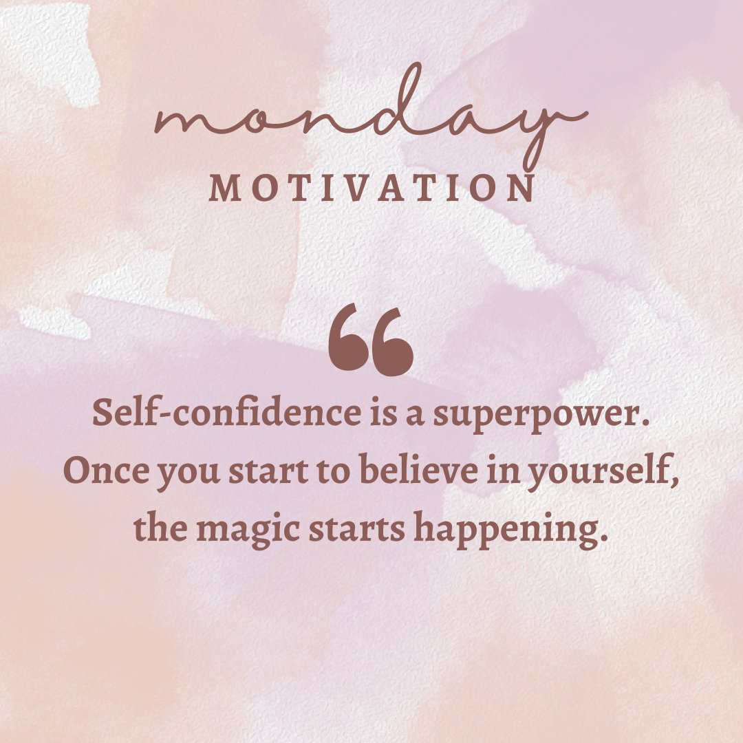 ✨ Monday Motivation ✨
Self-confidence is a true superpower 💪🌟
Believe in yourself, and watch the magic unfold. ✨