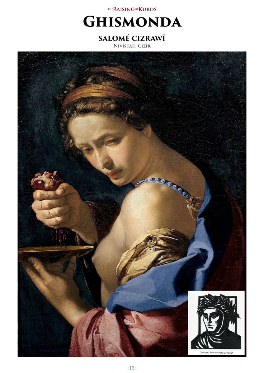 RaisingKurds's tweet image. Ji Hejmara 16an A The Raising of Kurds 

GHISMONDA 

Salomé Cizrawî  nivîsî ✍️

📍theraisingofkurds.com/ghismonda/

#ghismonda #giovanniboccaccio #magazine #kurdish #london