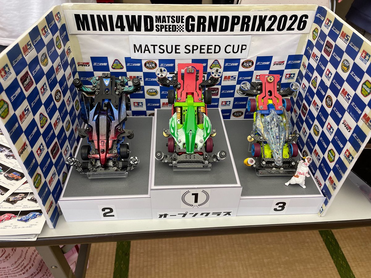 多くの方にご参加いただき、ありがとうございました！ 入賞された方々、おめでとうございます！ 引き続き、5月17日の大会もお待ちしております。

松江SPEED in 熊野館

CBクラス
優勝  ユーヒチ
2位    つなぐ
3位    まさお

オープンクラス
優勝   ヨッシー
2位     竹G
3位     mame