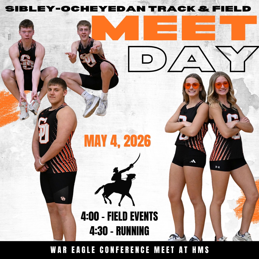 GeneralsAth's tweet image. WEC Conference Meet Day ... Good Luck Generals! #GoGenerals
Admission - online BOUND tickets or credit/debit at the door.  No cash.  gobound.com/ia/schools/sib…
Live Results - dakotatiming.anet.live/meets/63791