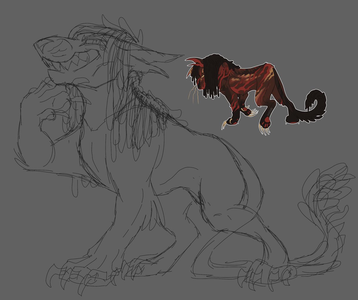 working on another yalo piece!!! weirdo old man cat…. ew