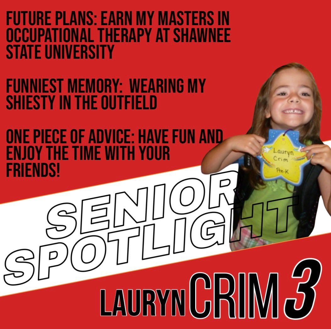 H_HoustonSB's tweet photo. Senior Spotlight - Lauryn Crim #3 https://t.co/fYtZAsDNWc