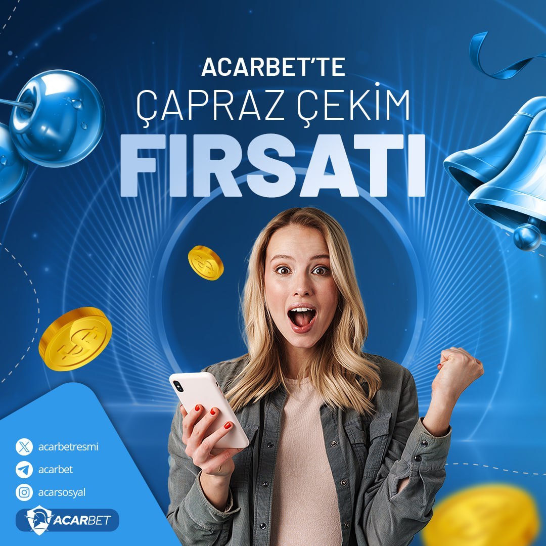 🎉 Acarbet’te çapraz çekim heyecanı! Şansını katla, kazanç fırsatını yakala ve adrenalin dolu anların tadını çıkar! 🎰 Hemen dene, kazanan sen ol! 🎲💰 #Acarbet #ÇaprazÇekim #BahisKazanç #EğlenceZamanı