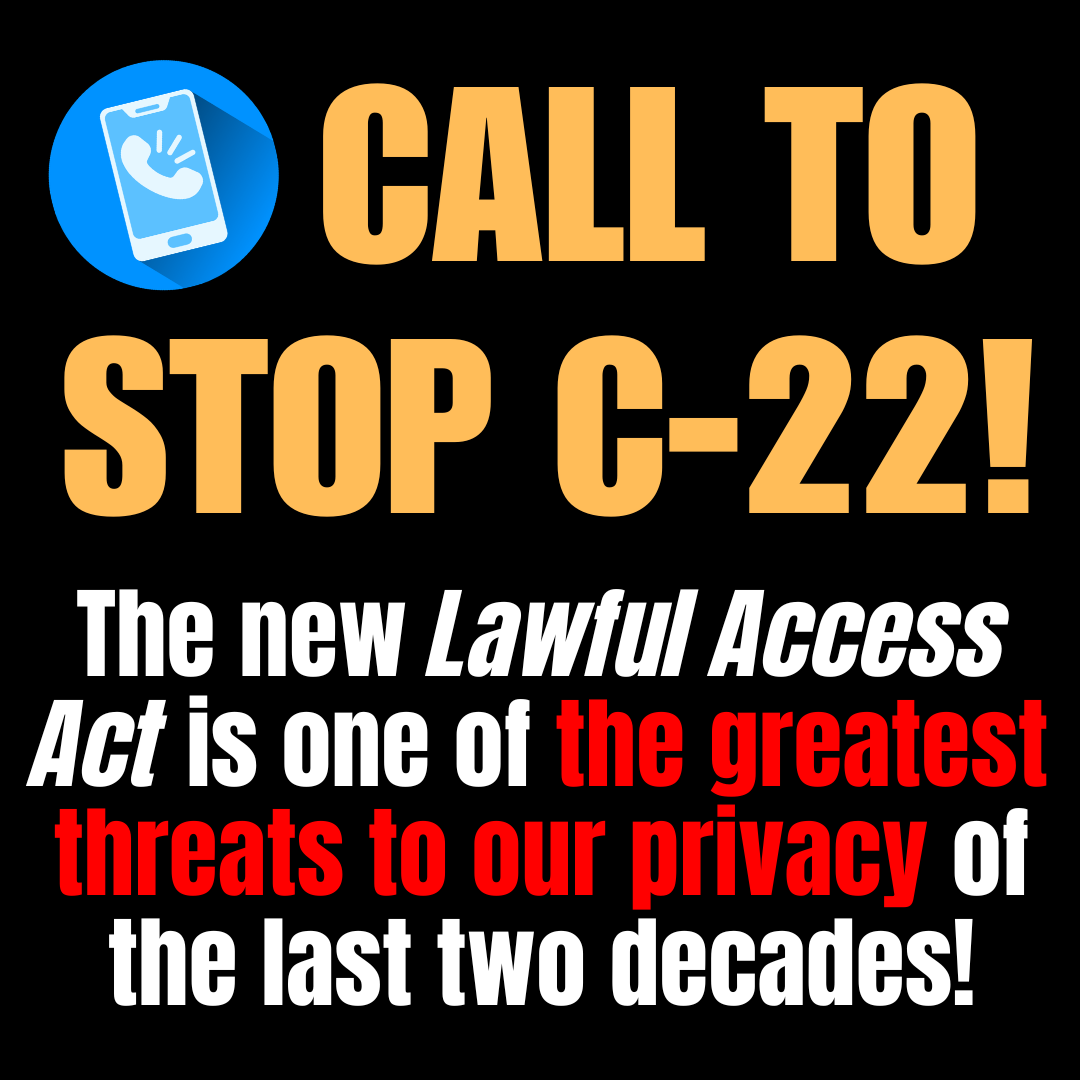 ICLMG's tweet image. BREAKING: The SECU committee only plans to hold 3 meetings, including with govt officials, for their study of Bill C-22 - starting tomorrow!
Time to call MPs! iclmg.ca/call-to-stop-c… 
Wanna do more or email instead? Go to iclmg.ca/stop-c-22/ 1/ #cdnpoli #canada #stopc22