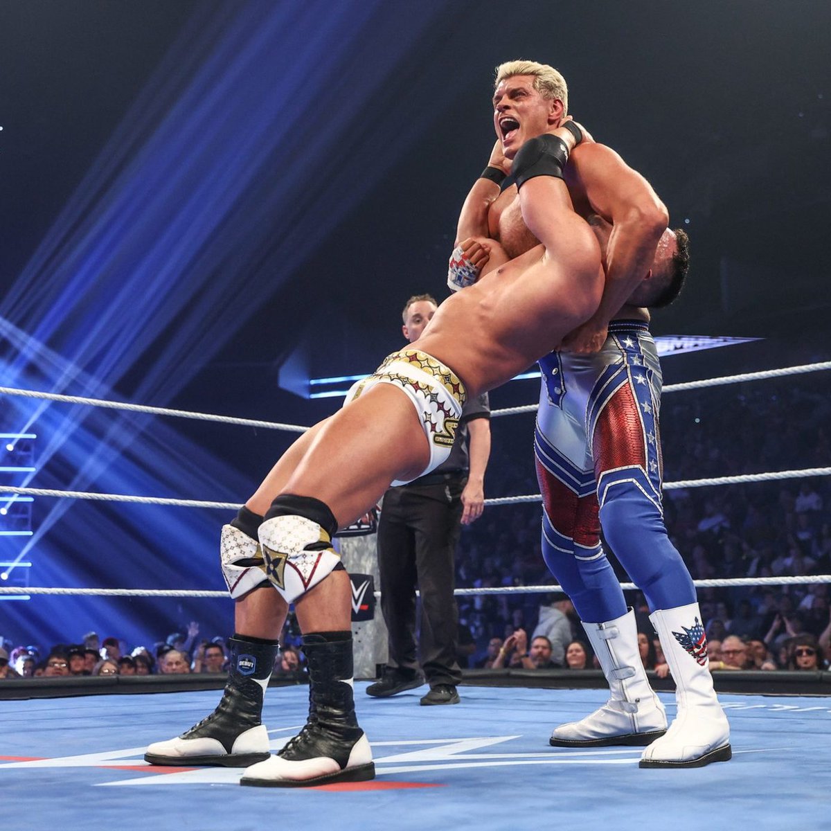 USANetwork's tweet image. Cody Rhodes left with the belt on Friday, but all eyes were on Gunther! #WWE #SmackDown