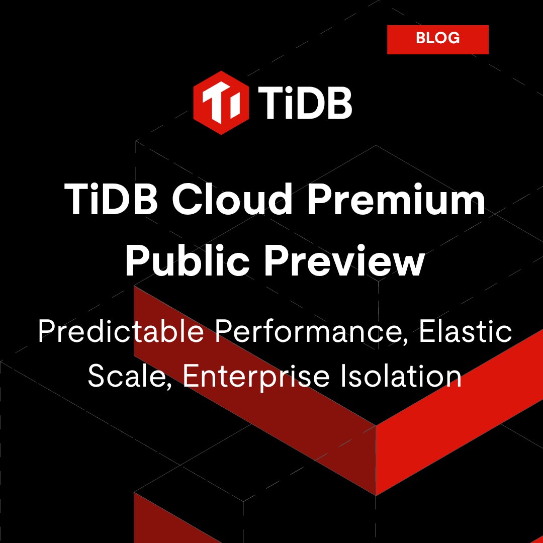 TiDB, powered by PingCAP tweet media