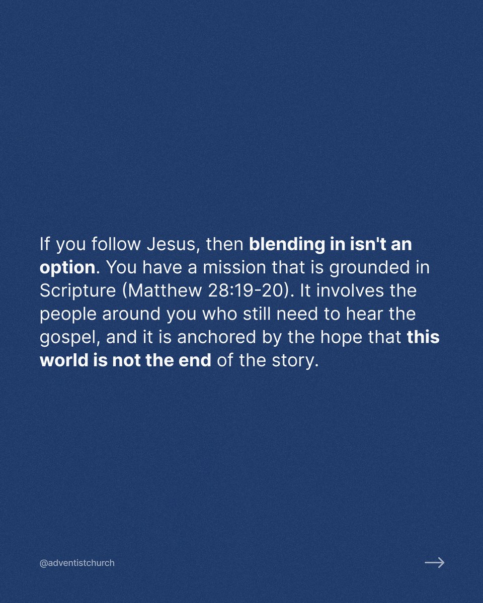 adventistchurch's tweet photo. Share this with someone who needs to be reminded to stay focused on the mission. https://t.co/1ISthz5VqB
