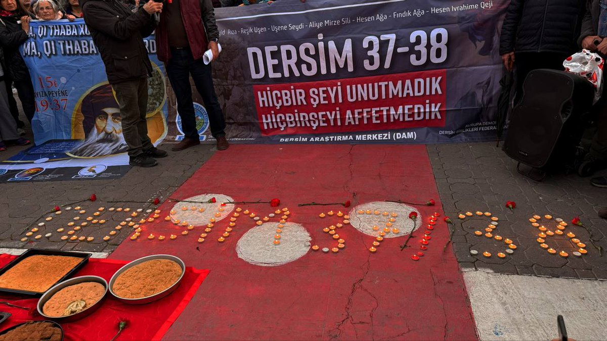 dempartistanbul's tweet photo. 4 Mayıs Dersim Tertelesi’nin 89. yıl dönümünde; HDK Eş Sözcüsü Meral Danış Beştaş, vekilimiz Cengiz Çiçek, TJA aktivisti Sebahat Tuncel, STK, Halklar ve İnançlar, Ekoloji Komisyonlarımız, il ve ilçe örgütlerimizle birlikte Kadıköy İskelesi’nde Seyid Rıza ve yoldaşlarını andık.

Hakikati karanlıkta boğmaya çalışanlara çağrımız nettir; geçmişle yüzleşmek zorundasınız.
