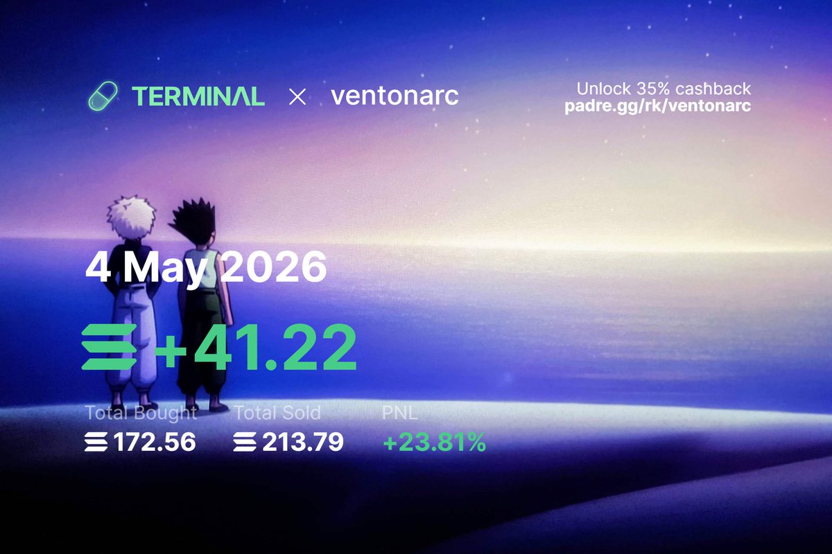 Xmemecointrade's tweet photo. Day 34 trading on Padree 👨‍🦯‍➡️- today I only traded new pairs and caught one solid Mayhem banger. Sometimes you just have to pray a little. 

I also tried a new strategy on a #XAUUSD trade today. It was successful, but also very risky.

Thanks for the day.
🙏🏾

Gn 

May Balance Counter: 72 sol