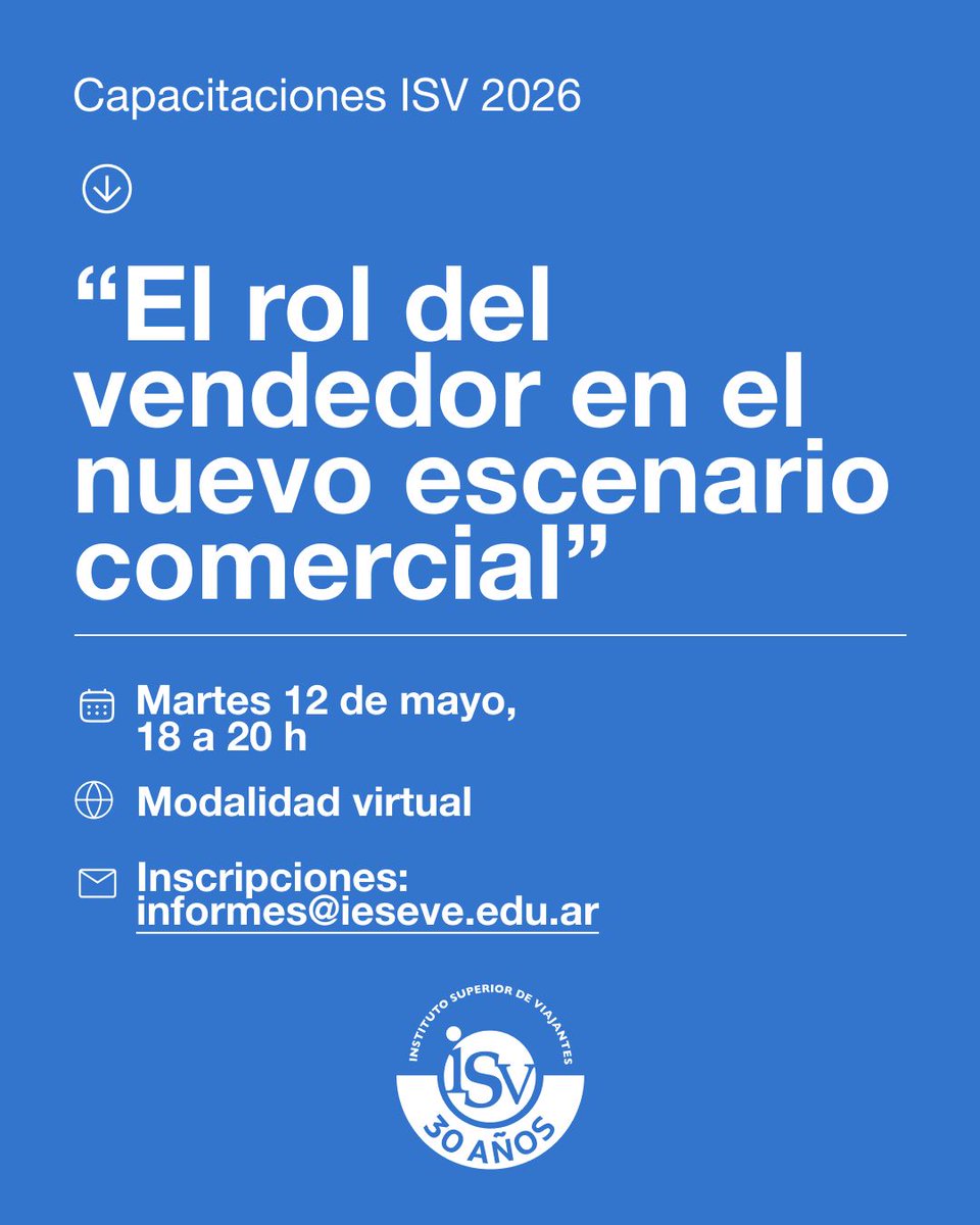Mundo_Viajante's tweet photo. Recuperá la seguridad para este nuevo contexto. Anotate en la capacitación virtual “El rol del vendedor en el nuevo escenario comercial”, una experiencia que va a cambiar la forma en la que vendés y en la cual vas a aprender herramientas para evolucionar en tu trabajo. https://t.co/ksBoLaayFm