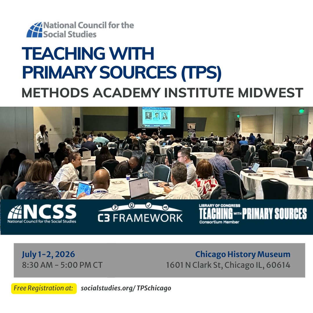 National Council for the Social Studies (NCSS) tweet media