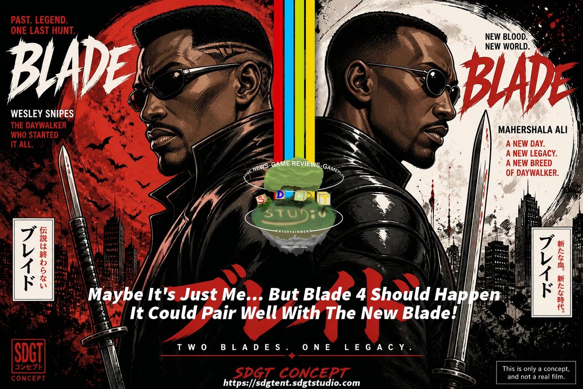 Two Blades - One legacy: Maybe It's Just Me... But Blade 4 Should Happen! 🩸
#WesleySnipes #MahershalaAli #RyanReynolds #Blade #Marvel

Read more 👇
sdgtent.sdgtstudio.com/2026/05/two-bl…