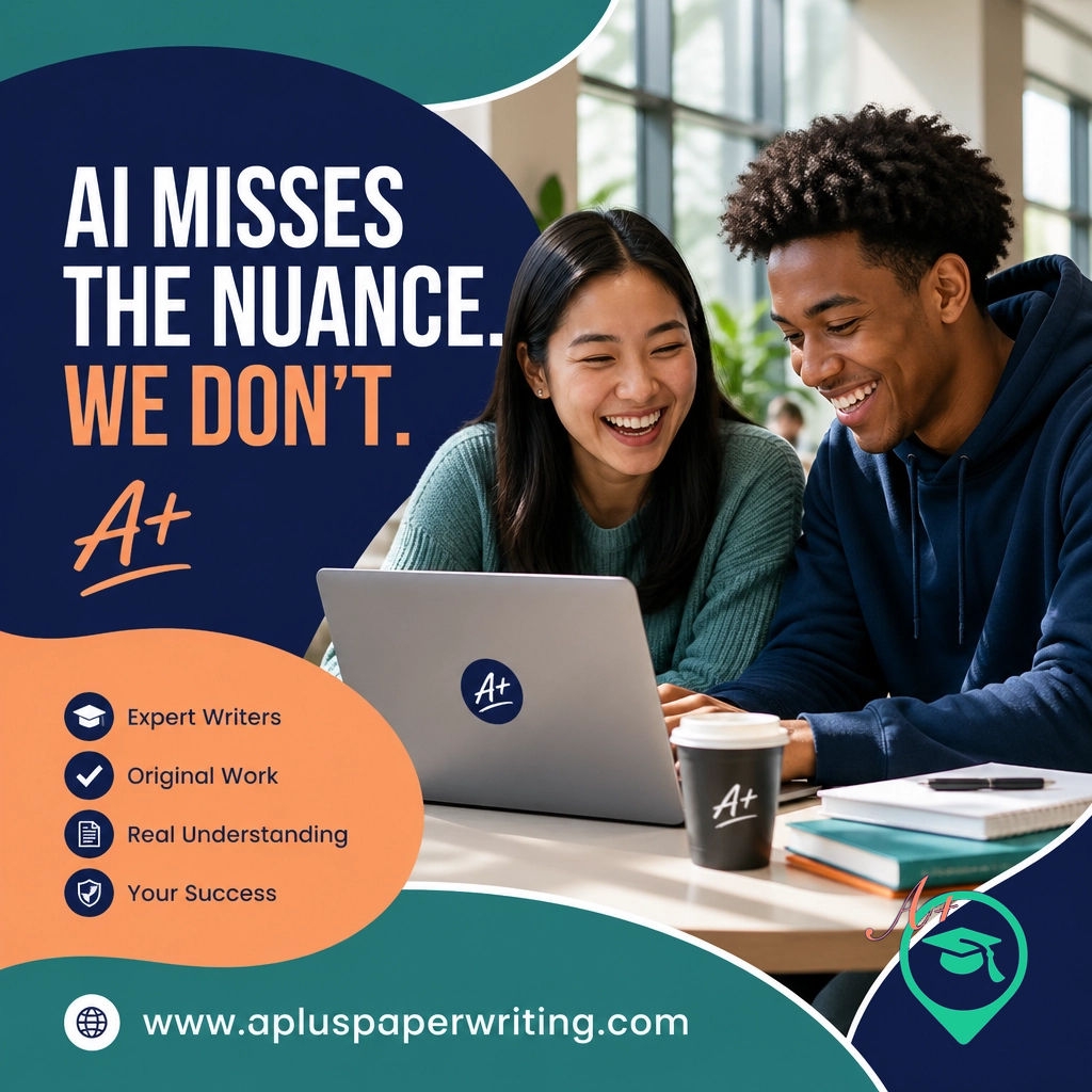 AI can brainstorm, but it lacks the human nuance your grade deserves. 🤖❌ Our vetted writers deliver the deep insights and critical thinking algorithms miss. Real experts. Real quality.

apluspaperwriting.com

#APlusPaperWriting #HumanWriters #StudyTips
