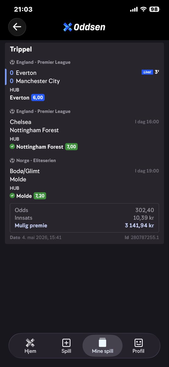 Coys2602's tweet image. Kan legge den ut en gang til! 😂 #odds #oddsen