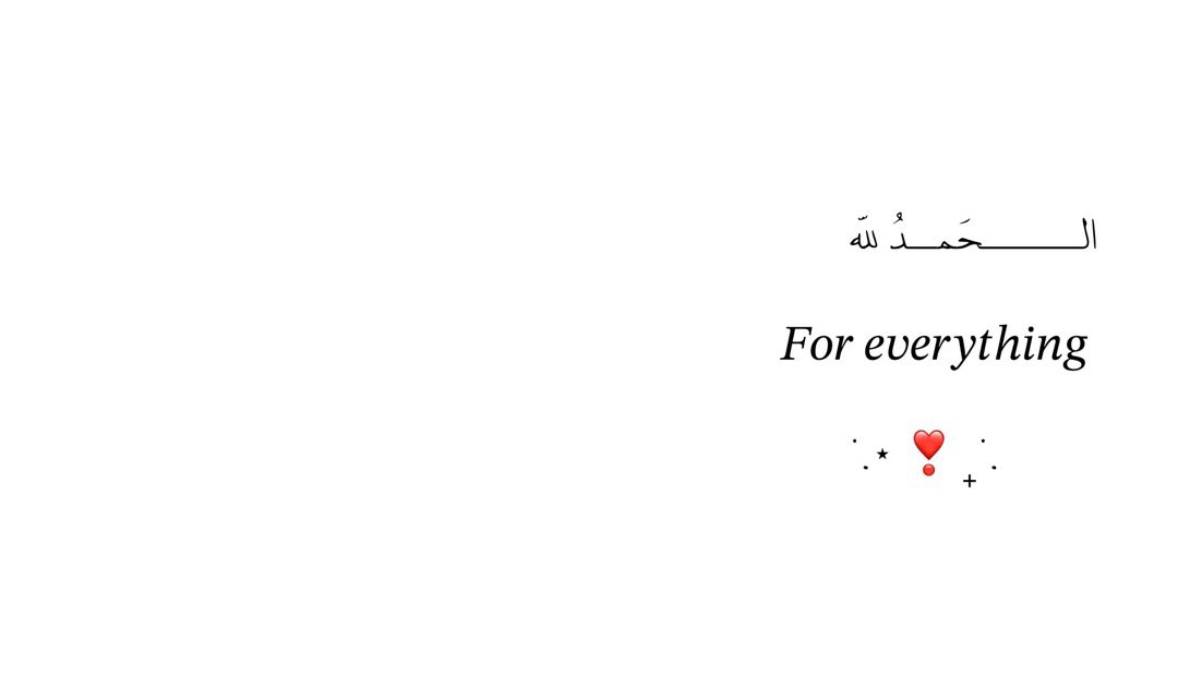 الـــــــحَمــدُ للّه 
        𝐹𝑜𝑟 𝑒𝑣𝑒𝑟𝑦𝑡ℎ𝑖𝑛𝑔 
            . ݁₊ ❣️ ⋆. ݁
