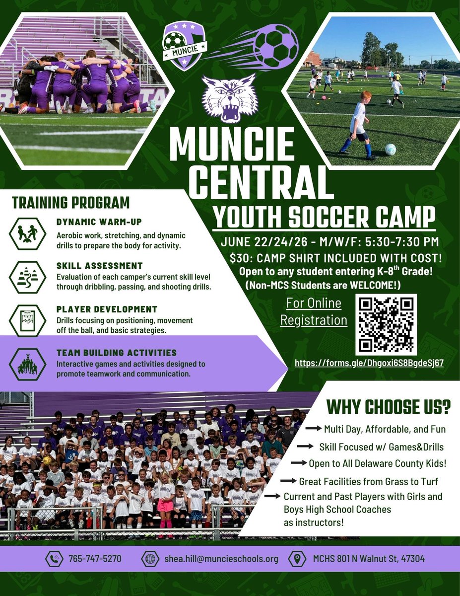 MCHSBoys_Soccer's tweet photo. We can’t wait for another great year! We hope you’ll join us this summer! Scan the QR or copy the link to sign up! As always...spread the word!!! #triedandtrue

*signup link corrected* https://t.co/yfVjt4OvSR