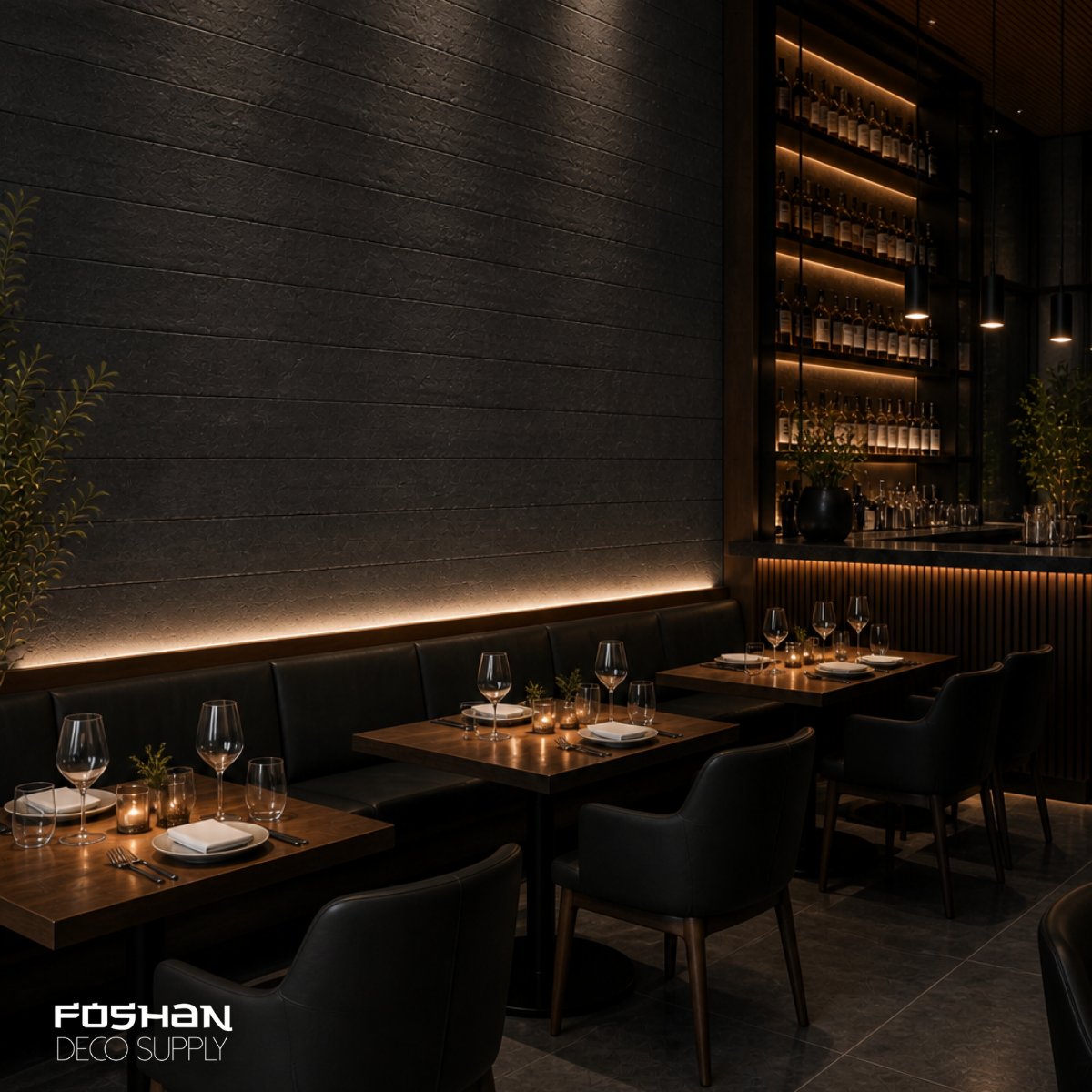 FoshanDecSupply's tweet image. Textura tipo concreto + modulación lineal = un muro con carácter.

El Wood Concrete Board permite crear atmósferas sofisticadas con una instalación práctica y limpia.
 #ArquitecturaInterior #Restaurantes #Interiorismo