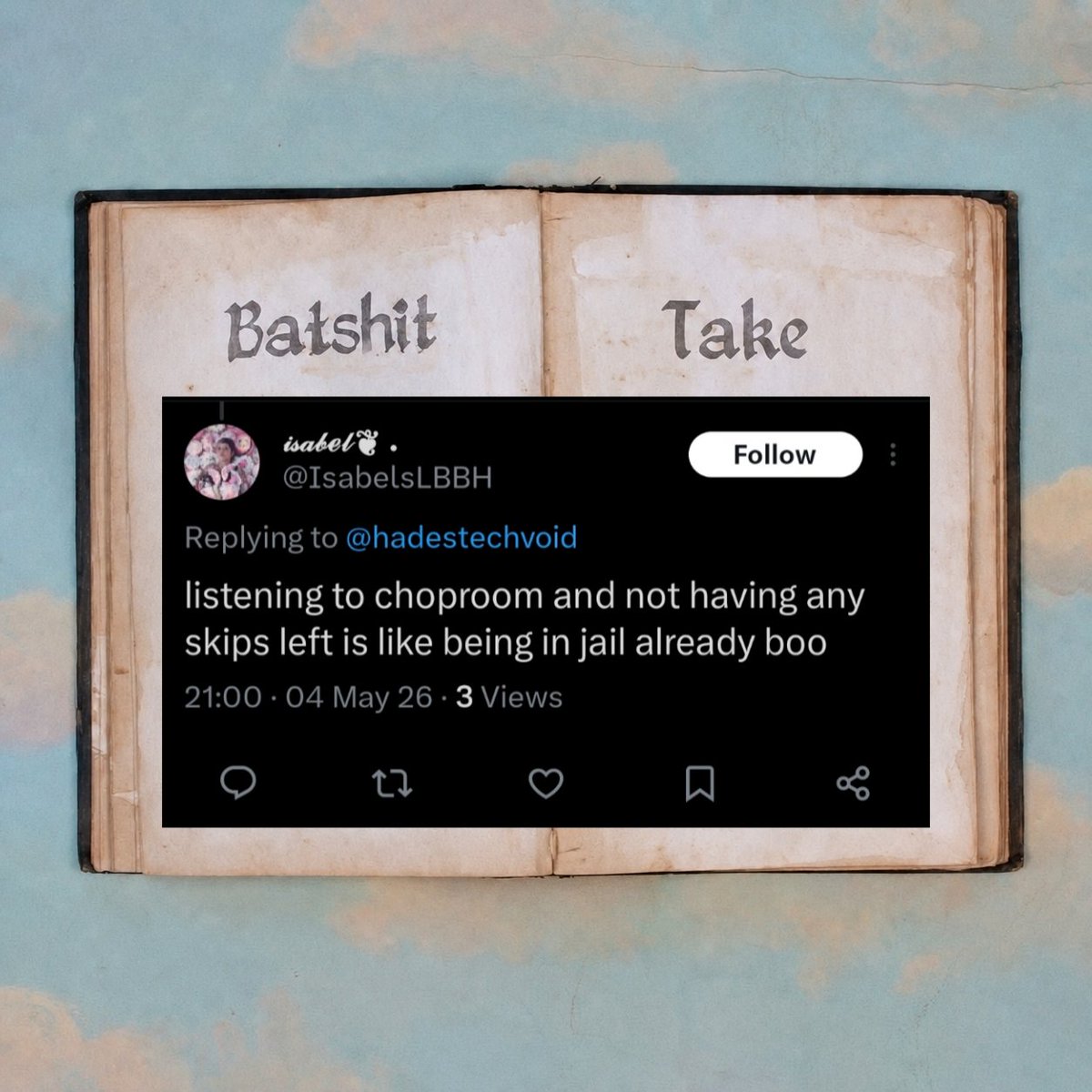 Crybabies Batshit Takes tweet media