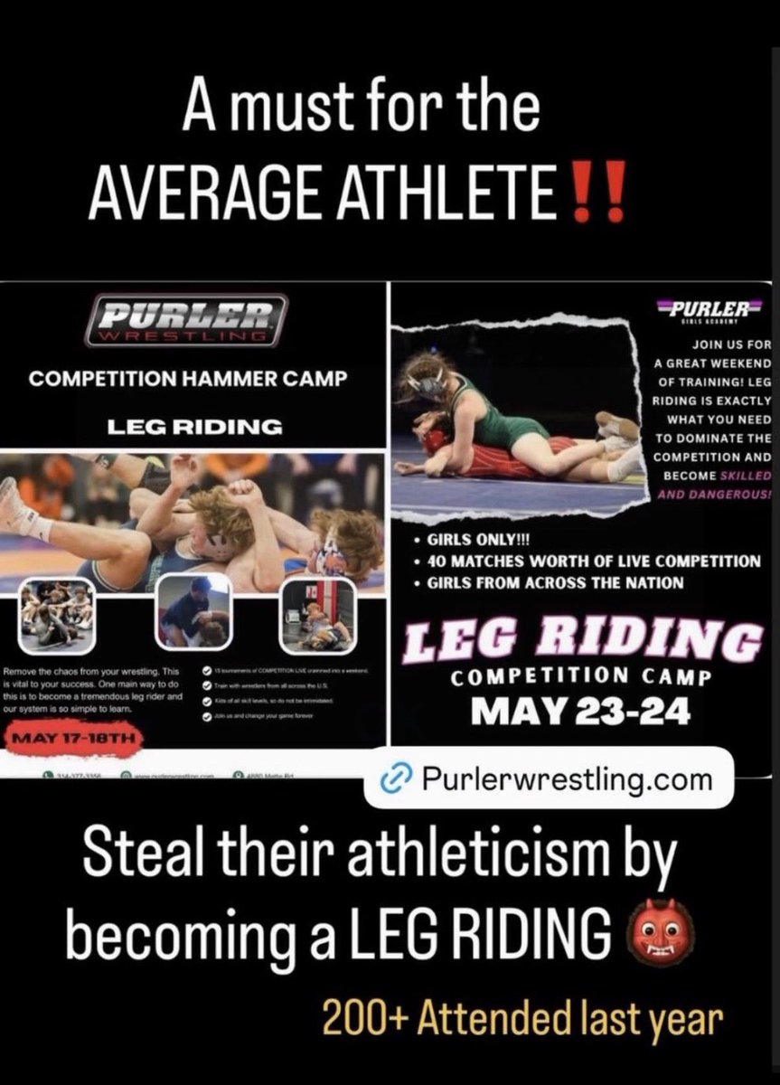 purlerwrestling's tweet photo. The Purler Wrestling Leg Riding System should be banned…

Now at 129 College commits in. Under 7 years 😎- 45 D1 

https://t.co/uekstKnV3v https://t.co/Sa7pFVjRoH