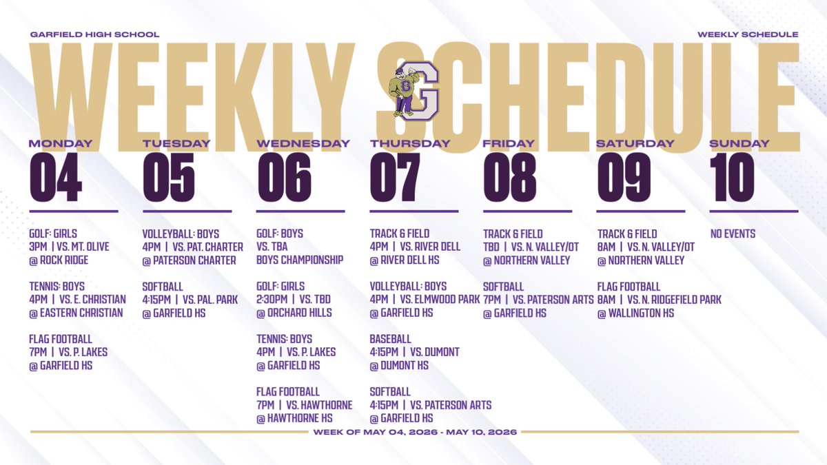 Garfield Athletics tweet media