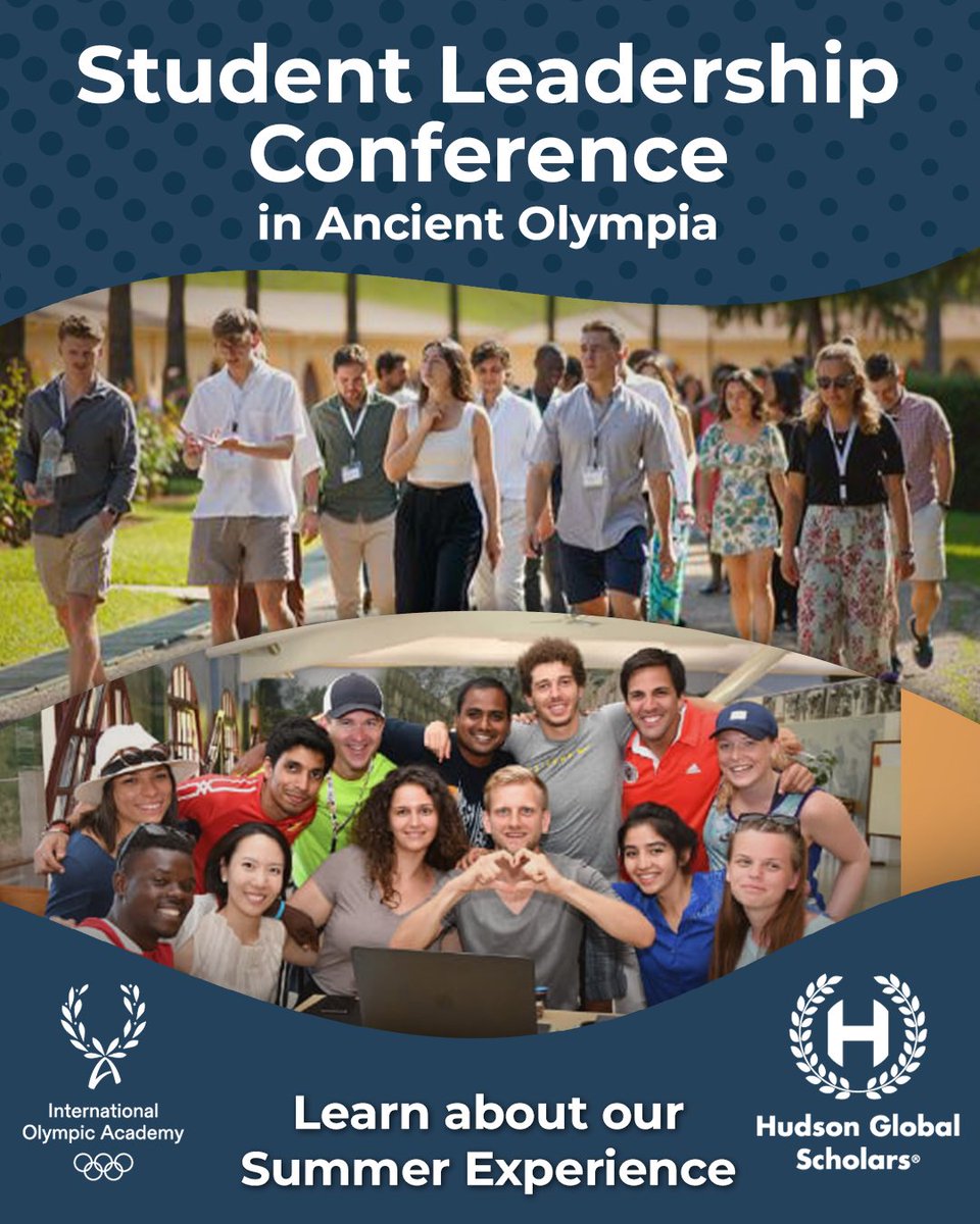 HGScholars's tweet photo. Learn about our Student Leadership Conference at our free webinar. Discover how this transformative program at the International Olympic Academy in Olympia, Greece can elevate students’ university applications and future career paths. Register today at https://t.co/8o37q2T5JH https://t.co/kpjPSO9GJX