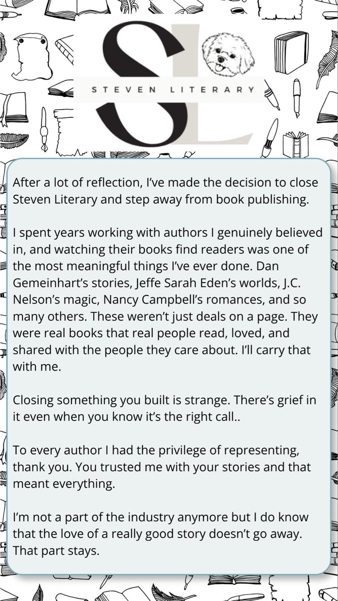 Steven Literary tweet media
