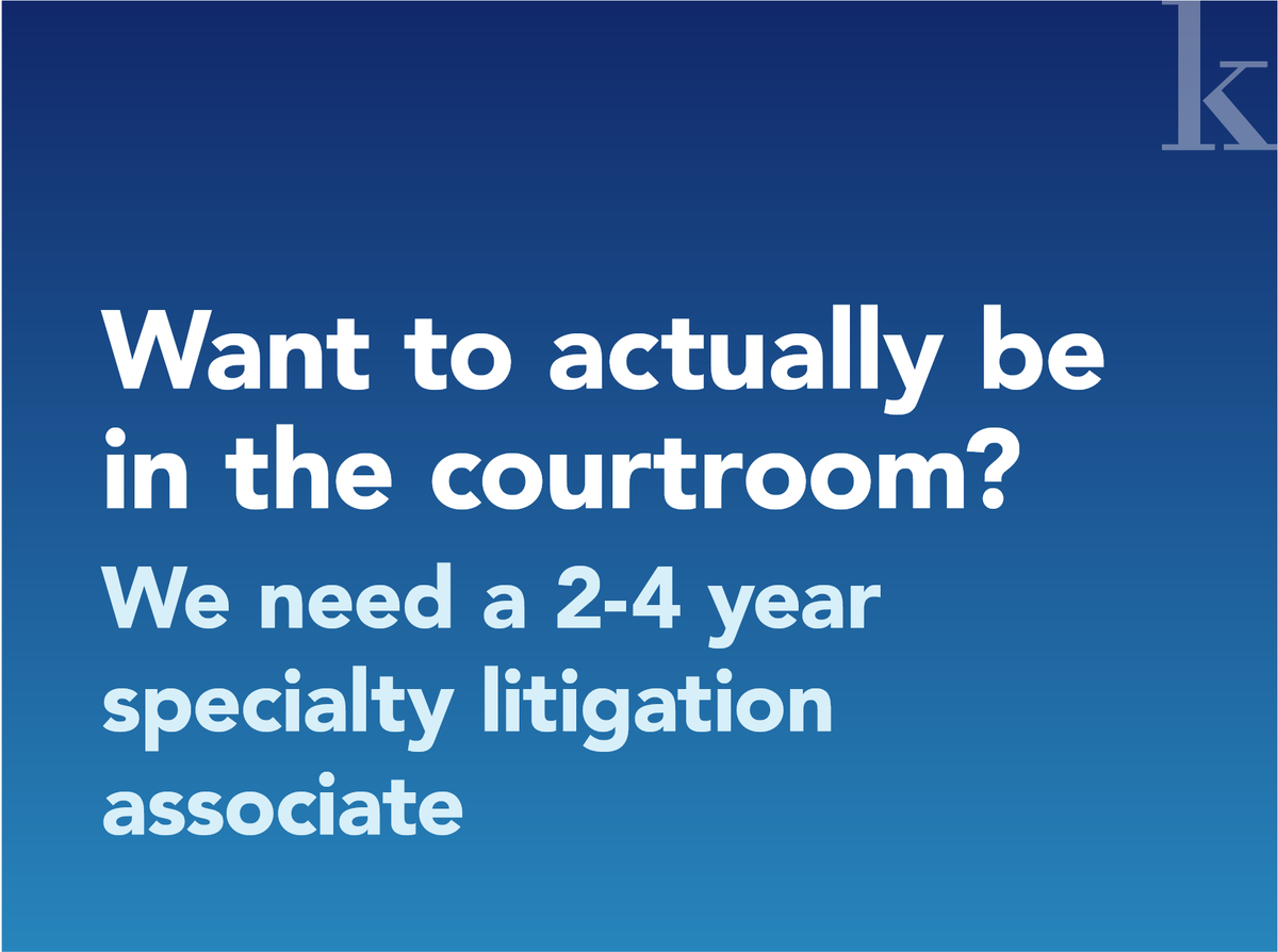 KineticStaffing's tweet photo. You didn’t go to law school to sit on the sidelines.

This Associate Attorney role puts you in the courtroom handling complex matters for public entities across Mississippi. Real litigation, real responsibility.

Let’s talk: https://t.co/nin91SGwm8 https://t.co/frLB5adwe1