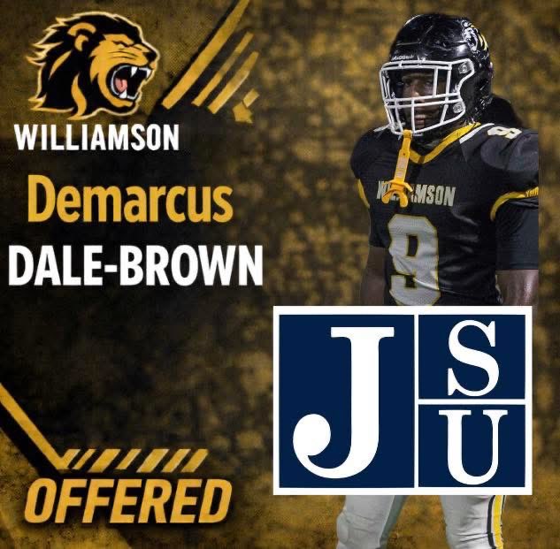 WHYNOTWHS's tweet image. 🚨🚨🚨 MAJOR MOVE 🚨🚨🚨
Thank you @GoJSUTigersFB for offering 4 Williamson Lions 🦁🔥

Scott | Munnerlyn | Dale-Brown | Ward

PROGRAM SHOWING UP.
PROCESS WORKING.
#WhyNotWilliamson 
#WilliamsonFootball #TheeILove