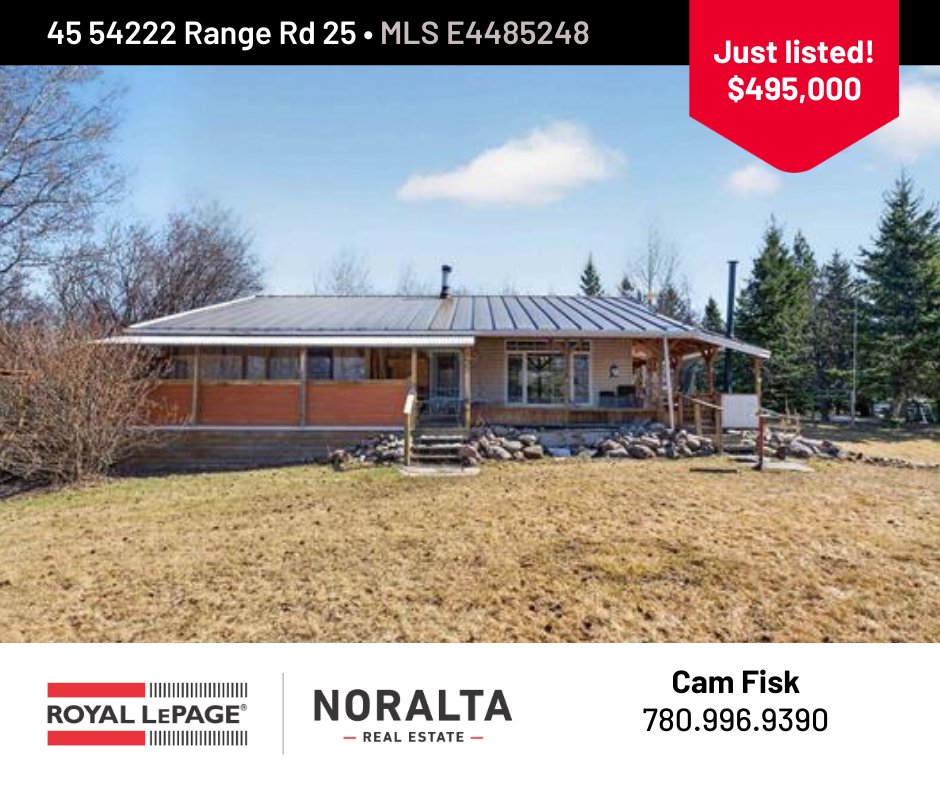 45 54222 Range Rd 25/$495,000/Cam Fisk
royallepagenoralta.ca/listings/166-e…
#RLPlistings
