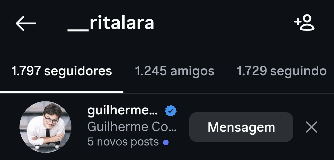 gente descobri uma coisa hoje