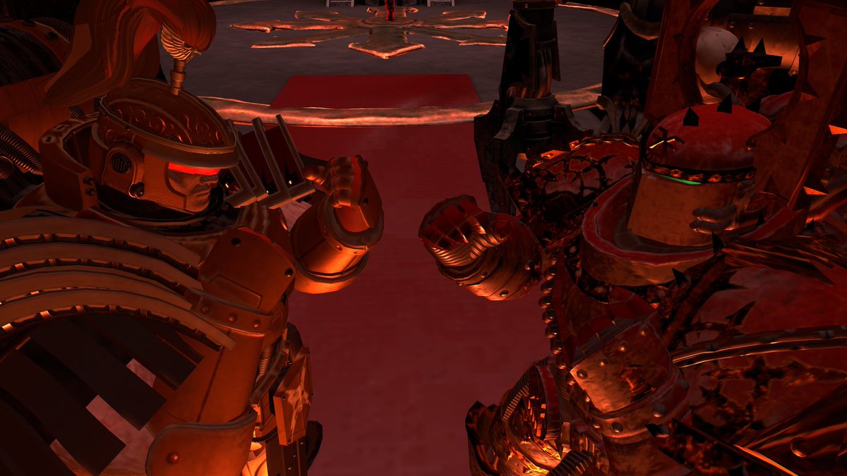 RThebeats's tweet image. Had a photoshoot with a friend in VR chat here's what i got #warhammer #vrchat #photoshoot